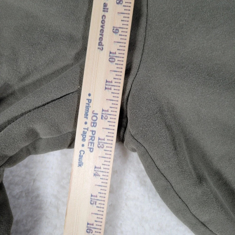 Lands' End Serious Sweats Joggers Womens Size M 10-12 Olive Green Tapered Pants - Picture 3 of 13